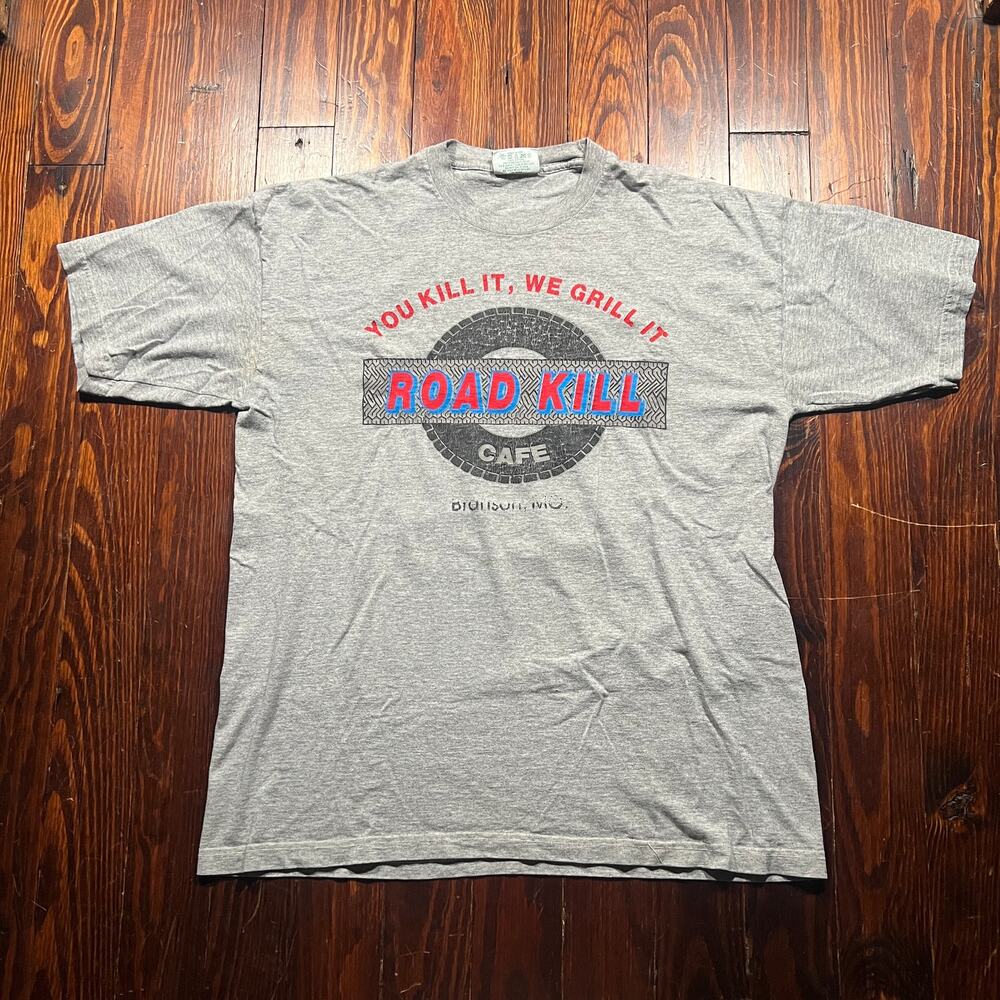 American Vintage L Road Kill Cafe Tee Gray Regular